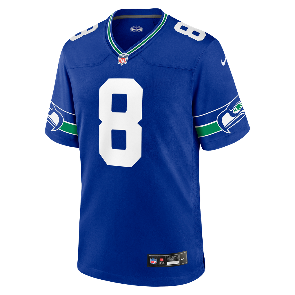 Men's Seattle Seahawks Jadarian Price Nike Royal Alternate Game Jersey - Image 3