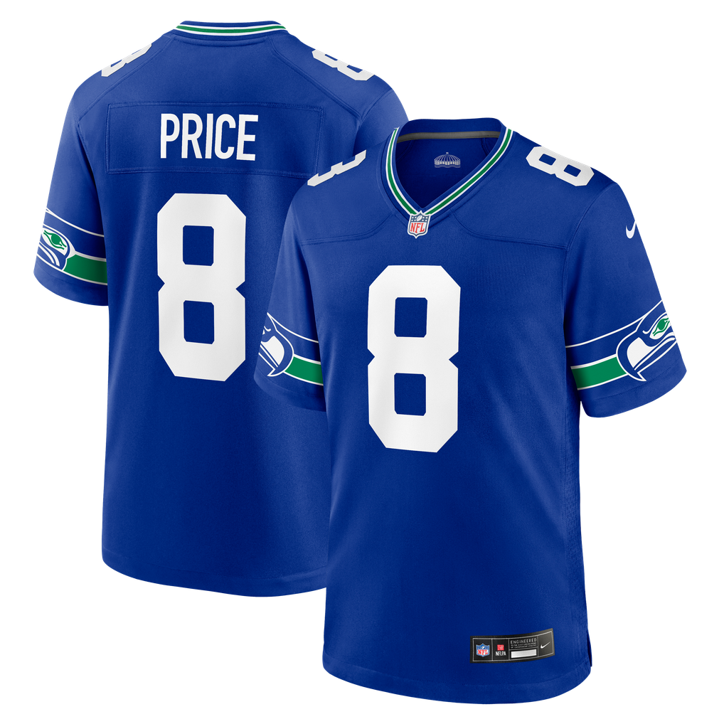 Men's Seattle Seahawks Jadarian Price Nike Royal Alternate Game Jersey - Image 1