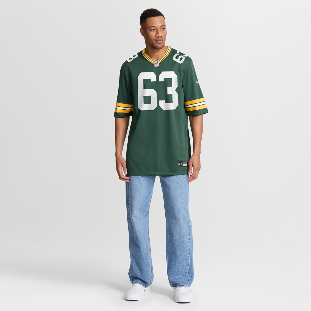 Men's Green Bay Packers Jaden Crumedy Nike Green Team Game Jersey - Image 3