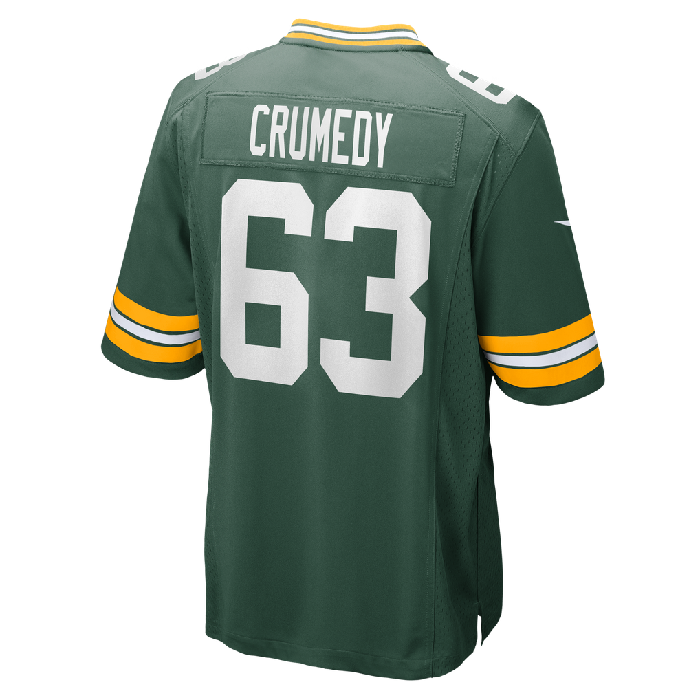 Men's Green Bay Packers Jaden Crumedy Nike Green Team Game Jersey - Image 6