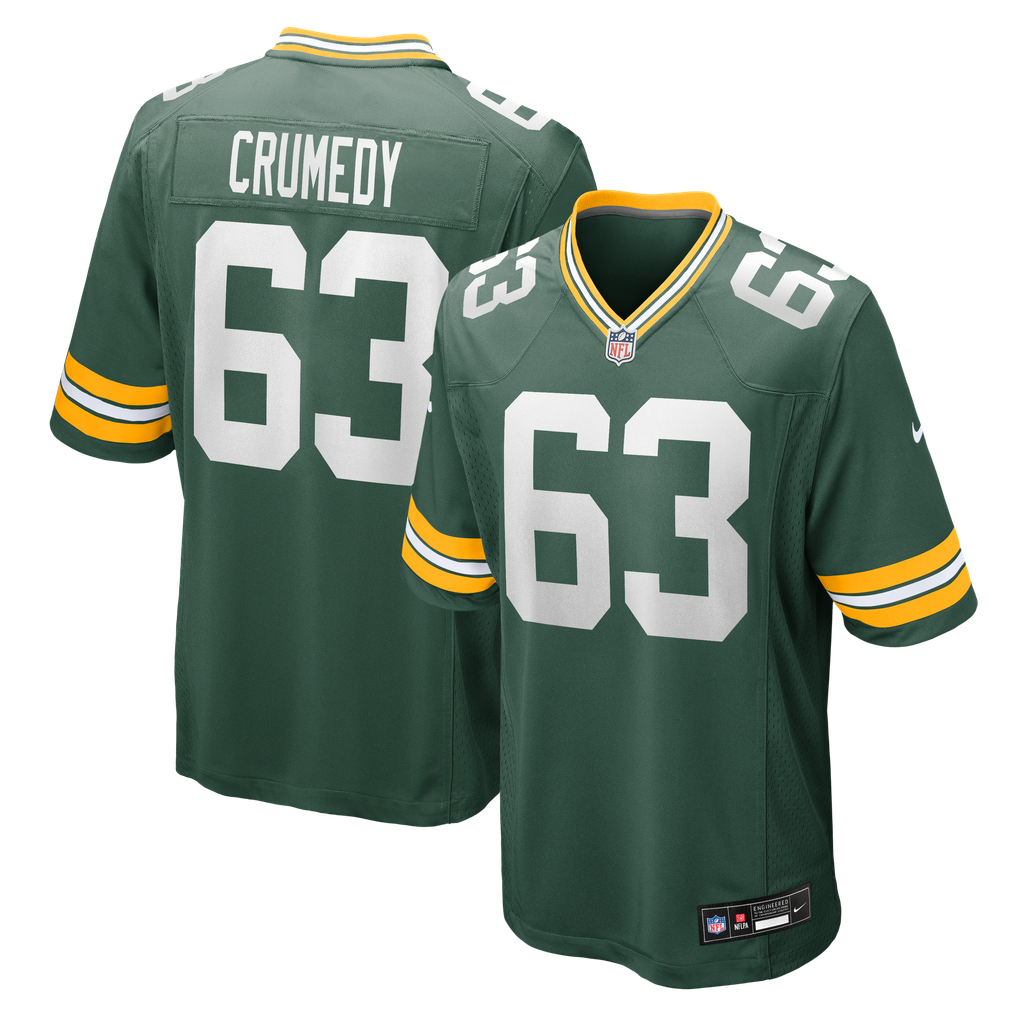 Men's Green Bay Packers Jaden Crumedy Nike Green Team Game Jersey - Image 1