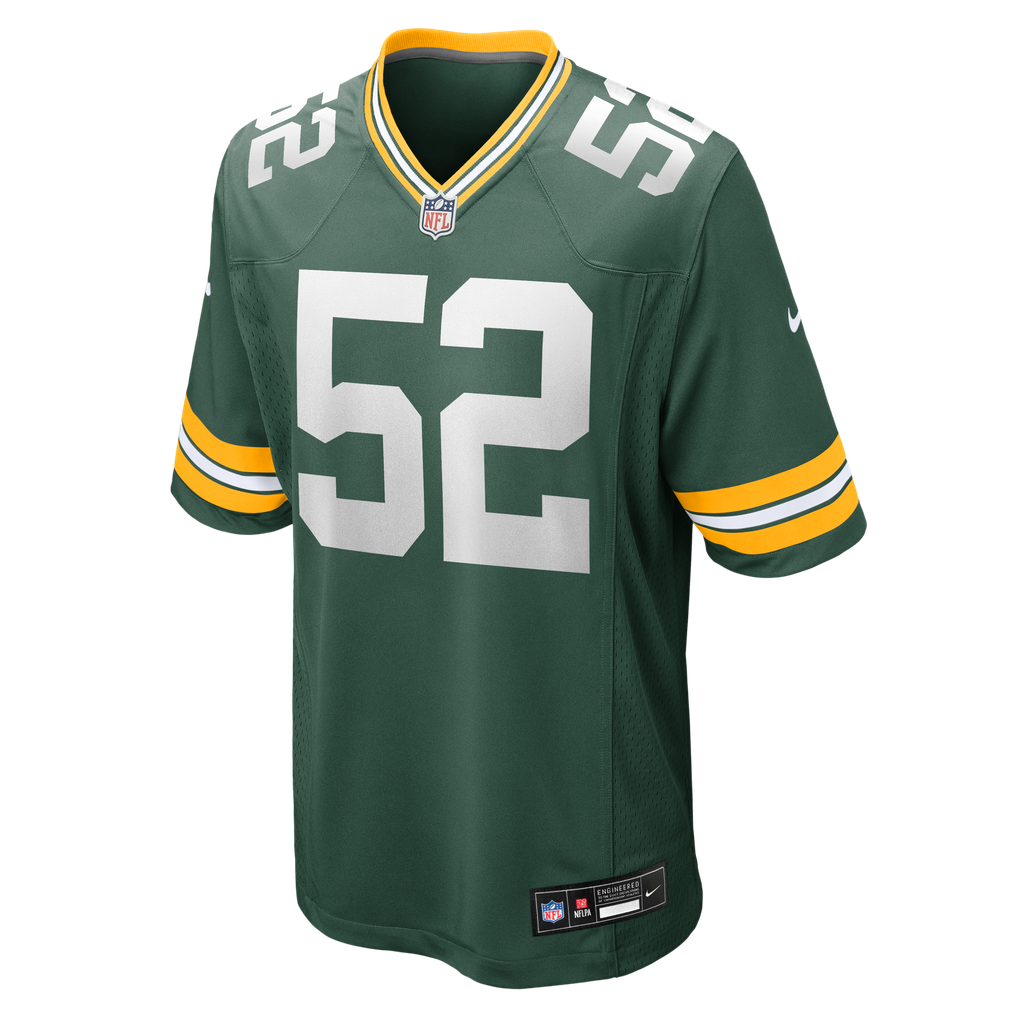 Men's Green Bay Packers Jager Burton Nike Green Team Game Jersey - Image 5