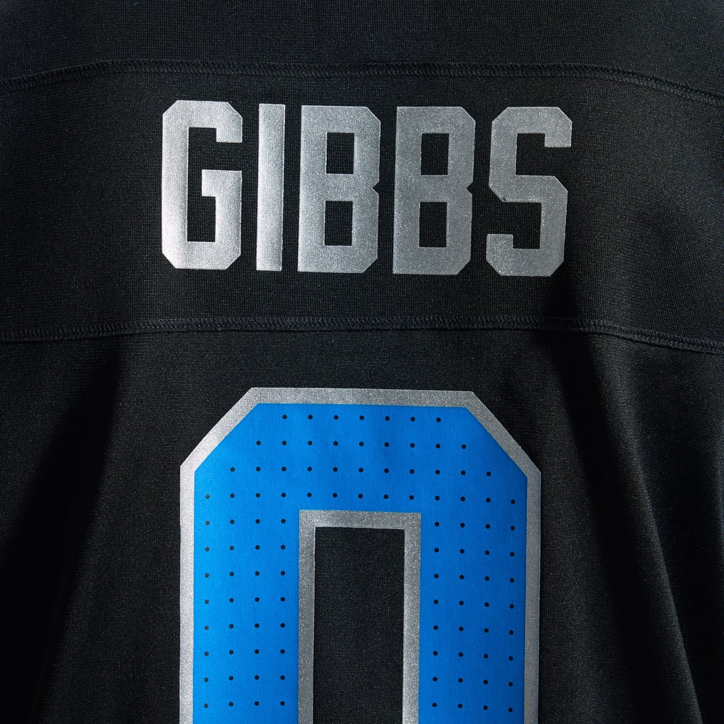 Men's Detroit Lions Jahmyr Gibbs Nike Black 2nd Alternate Game Player Jersey - Image 13