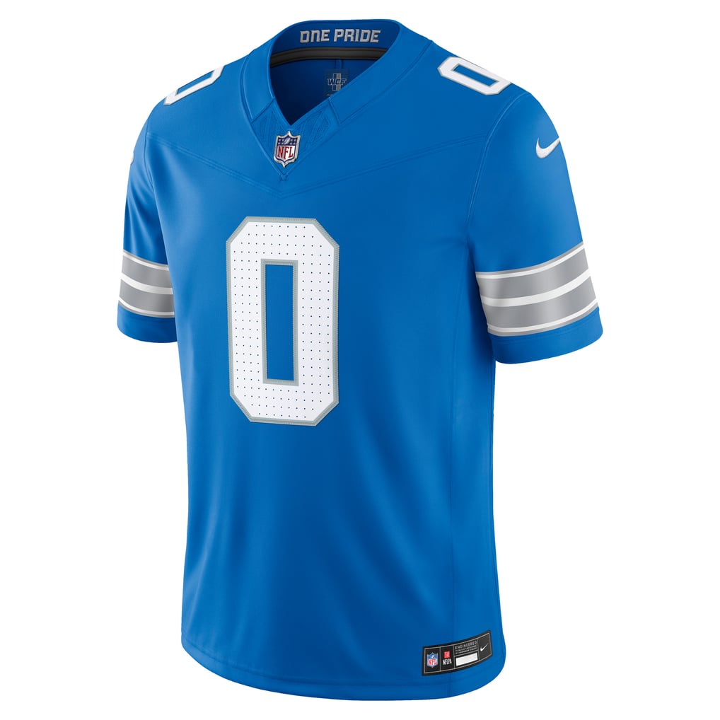 Men's Detroit Lions Jahmyr Gibbs Nike Blue Team Vapor F.U.S.E. Stitched Limited Jersey - Image 3