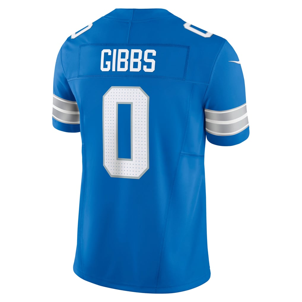 Men's Detroit Lions Jahmyr Gibbs Nike Blue Vapor F.U.S.E. Limited Jersey - Image 4