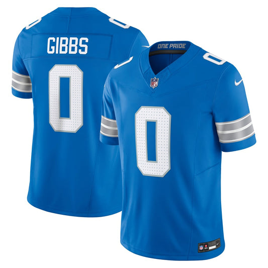 Men's Detroit Lions Jahmyr Gibbs Nike Blue Vapor F.U.S.E. Limited Jersey - Image 1