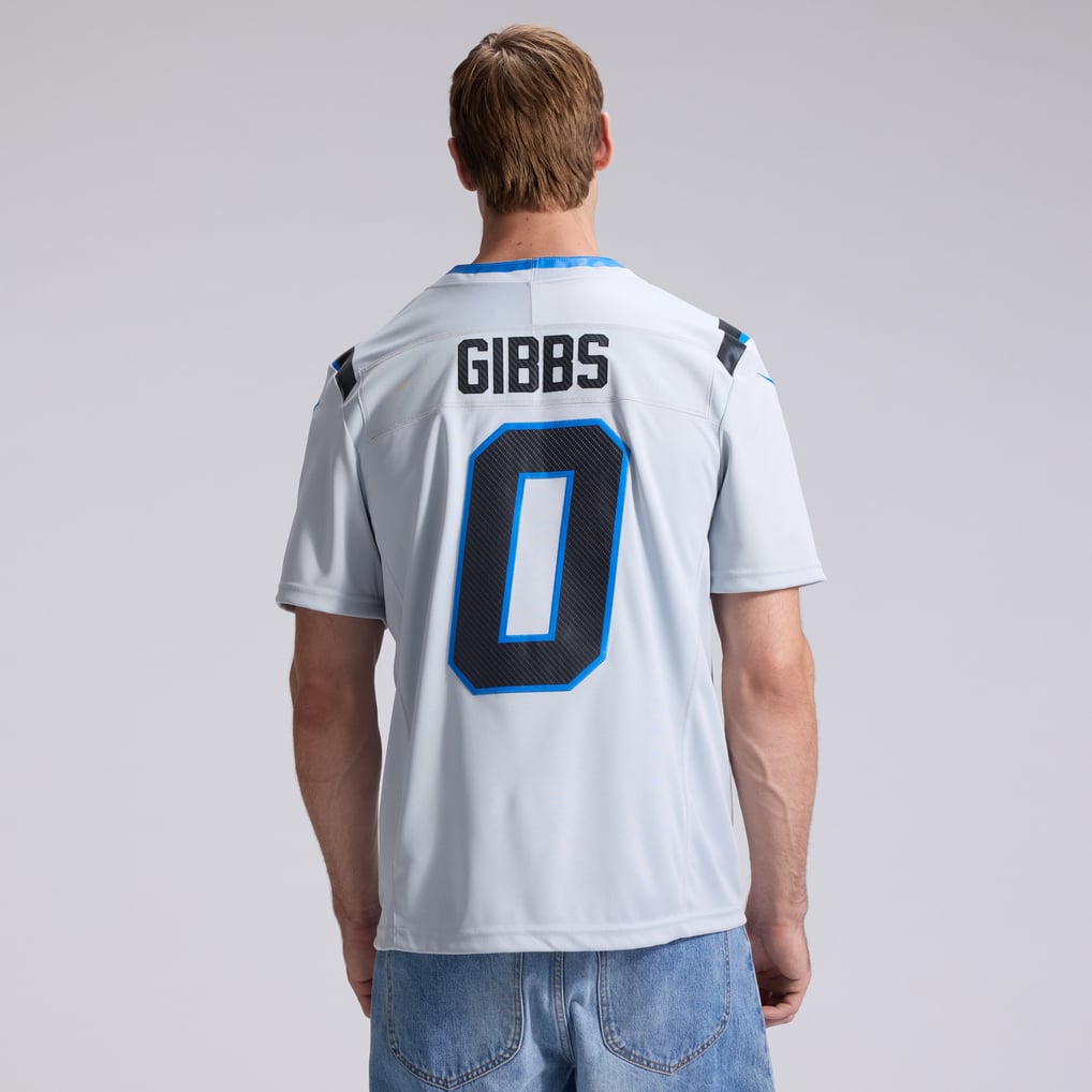 Men's Detroit Lions Jahmyr Gibbs Nike Silver 2026 Rivalries Collection Stitched Limited Jersey - Image 4
