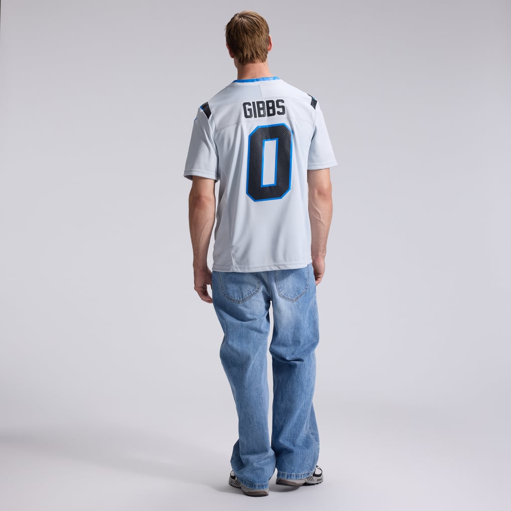 Men's Detroit Lions Jahmyr Gibbs Nike Silver 2026 Rivalries Collection Stitched Limited Jersey - Image 6