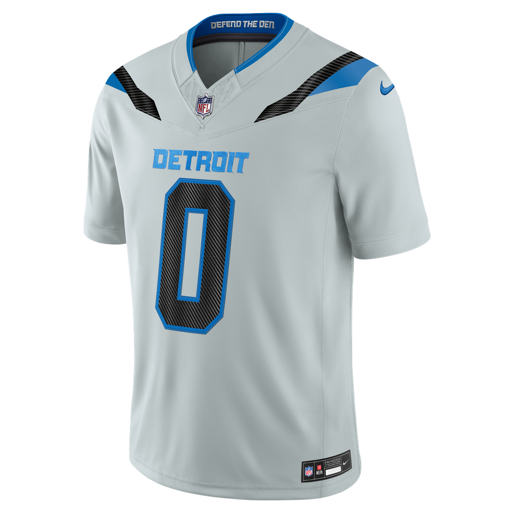 Men's Detroit Lions Jahmyr Gibbs Nike Silver 2026 Rivalries Collection Stitched Limited Jersey - Image 7