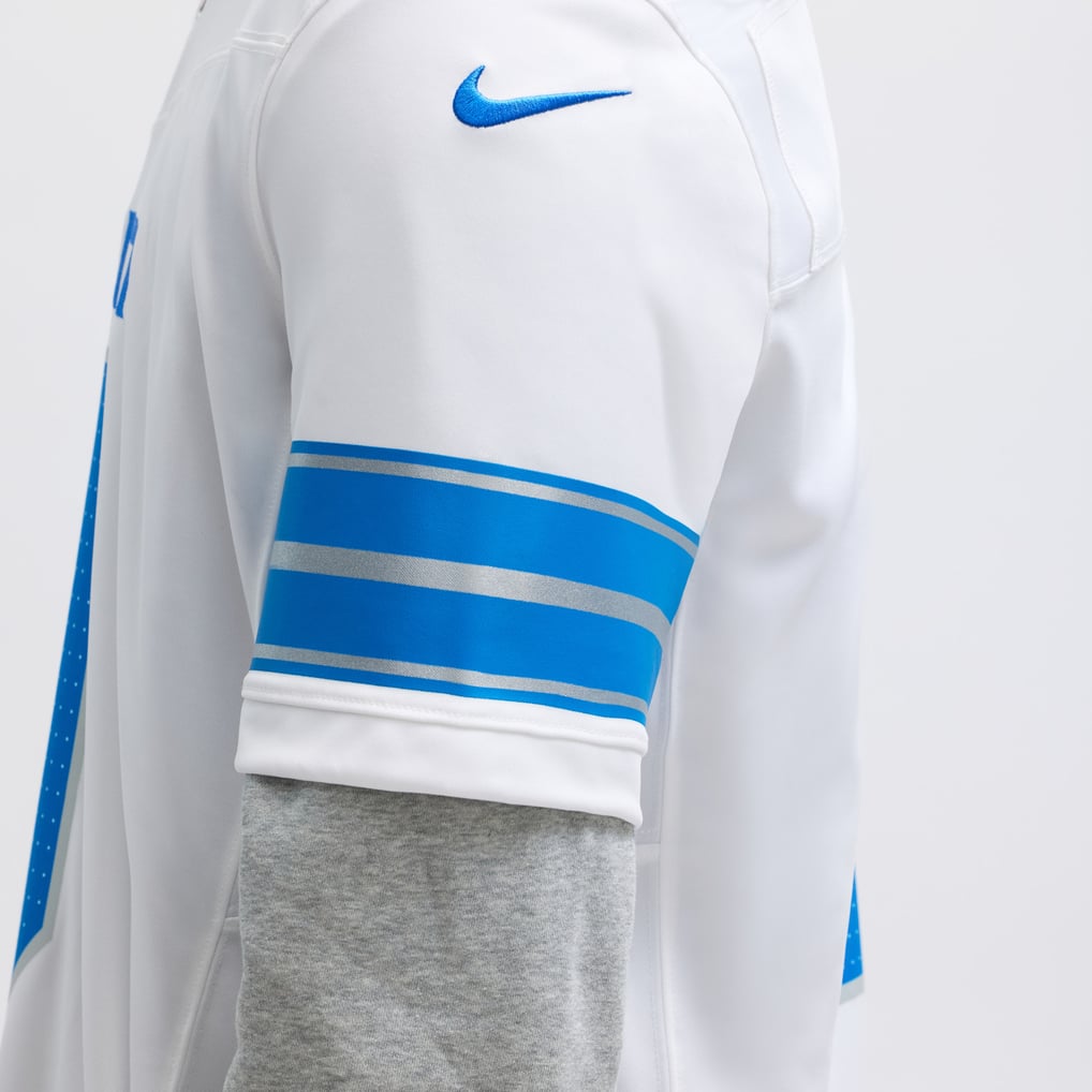 Men's Detroit Lions Jahmyr Gibbs Nike White Vapor F.U.S.E. Limited Jersey - Image 11