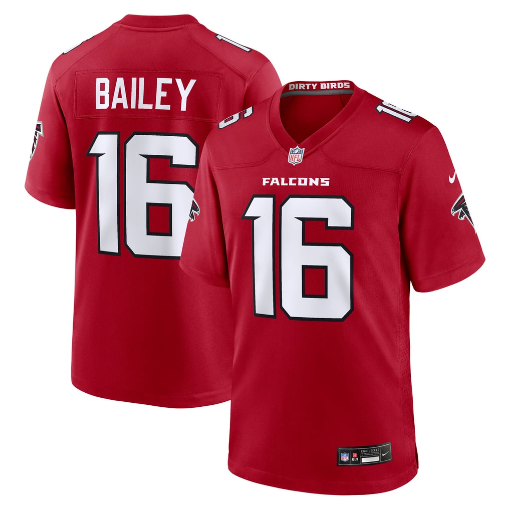 Men's Atlanta Falcons Jake Bailey Nike Red Team Game Jersey