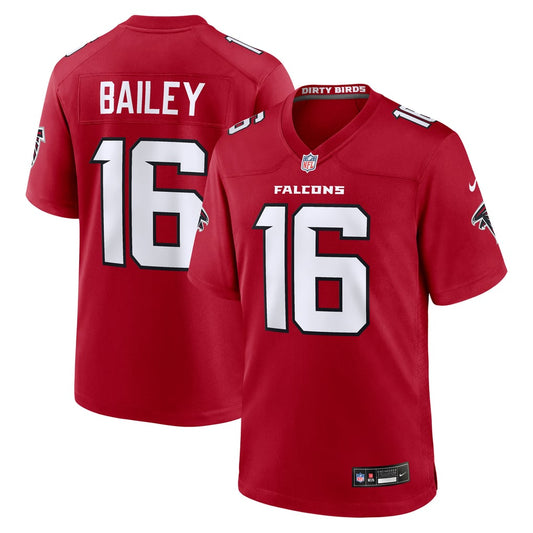 Men's Atlanta Falcons Jake Bailey Nike Red Team Game Jersey