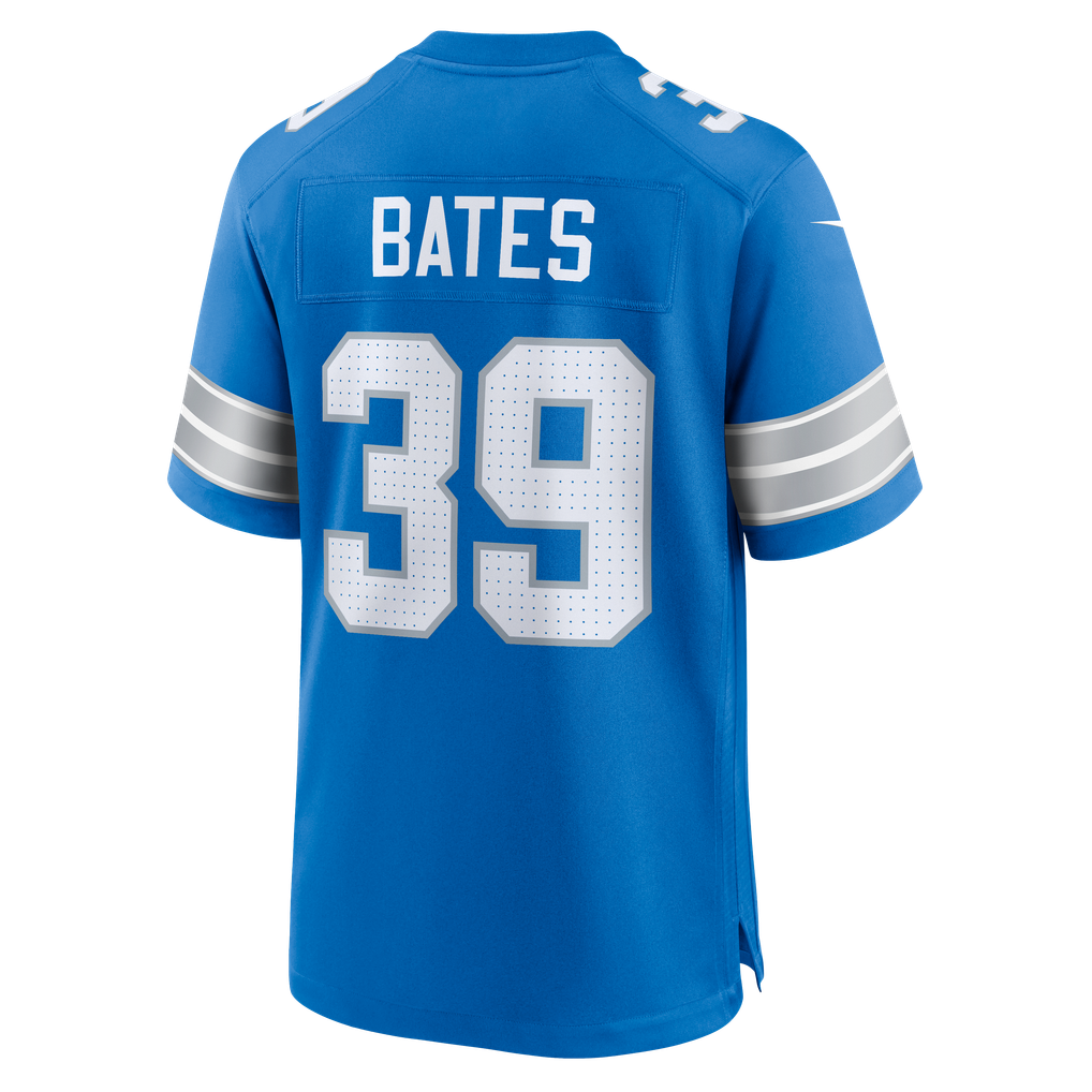 Men's Detroit Lions Jake Bates Nike  Blue Team Game Jersey - Image 4