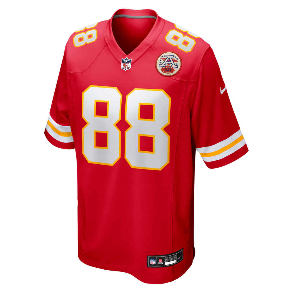 Men's Kansas City Chiefs Jake Briningstool Nike  Red Team Game Jersey - Image 3