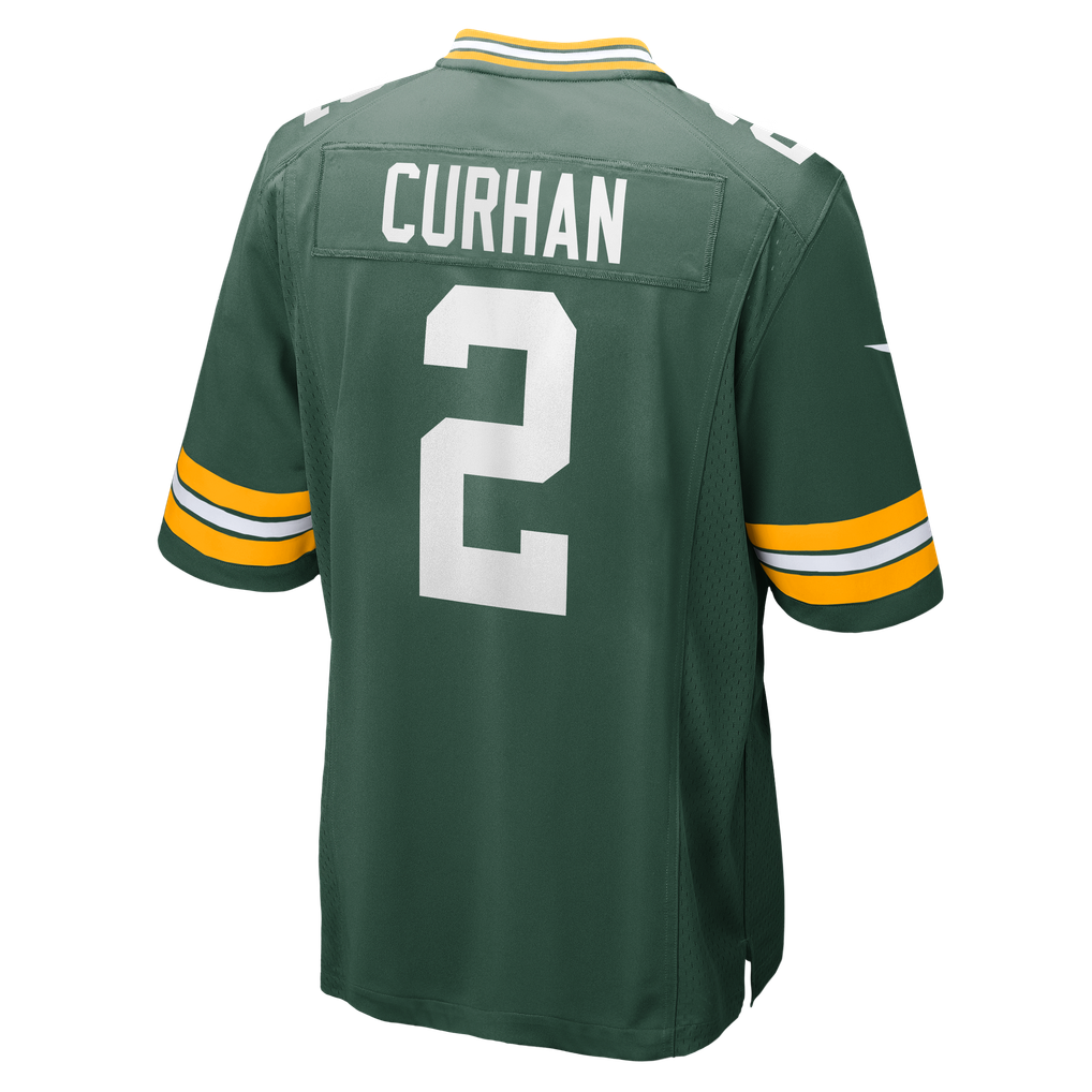 Men's Green Bay Packers Jake Curhan Nike Green Team Game Jersey - Image 6