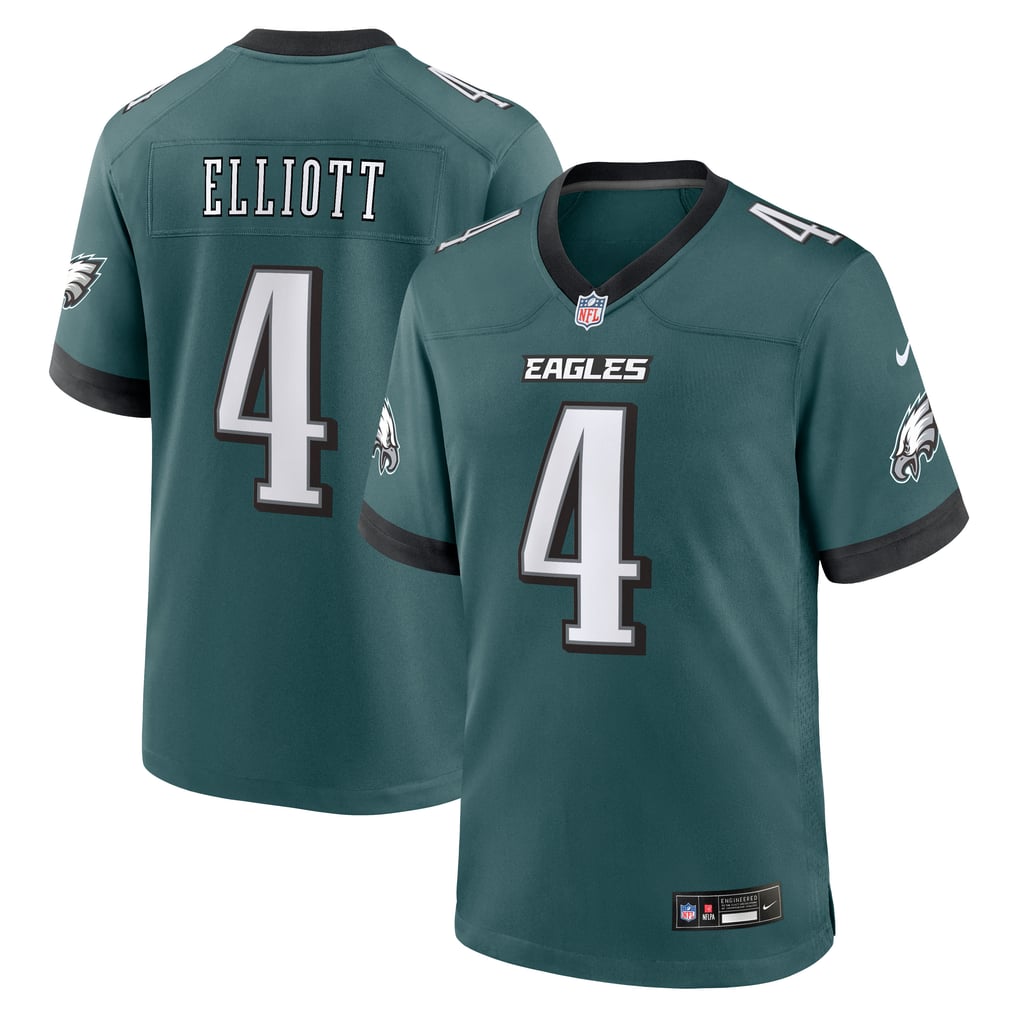 Men's Philadelphia Eagles Jake Elliott Nike  Midnight Green Team Game Jersey - Image 1