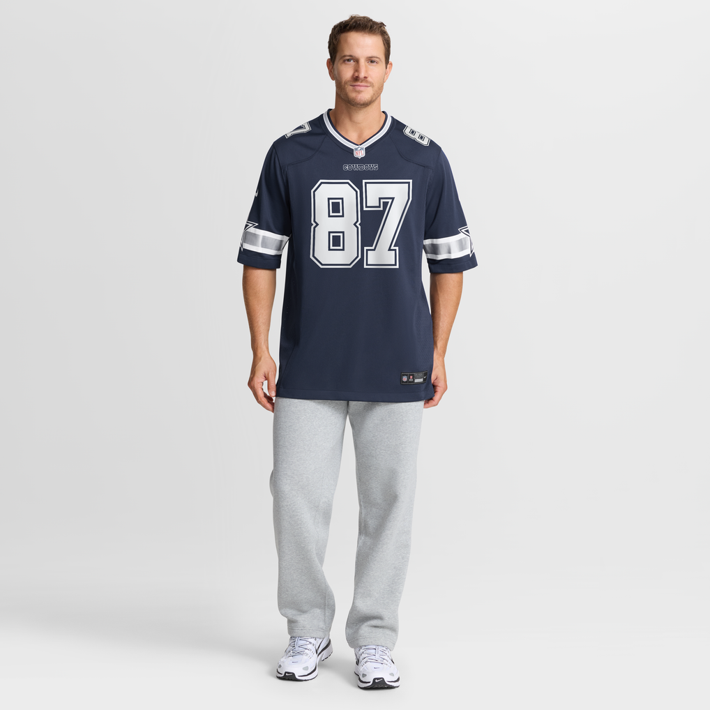 Men's Dallas Cowboys Jake Ferguson Nike Navy Team Game Jersey - Image 8