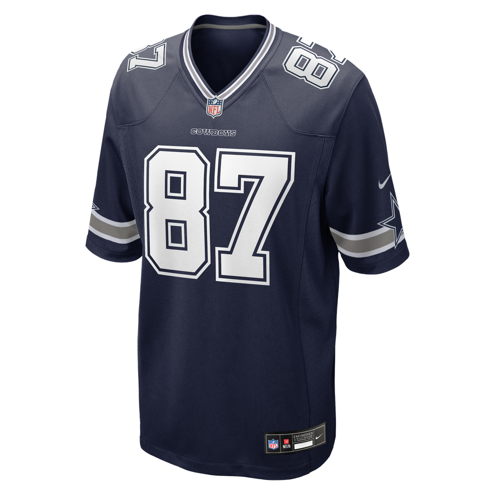 Men's Dallas Cowboys Jake Ferguson Nike Navy Team Game Jersey - Image 3
