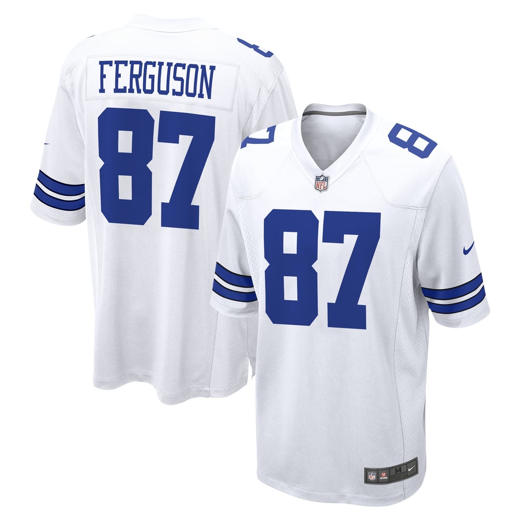 Men's Dallas Cowboys Jake Ferguson Nike White Game Jersey - Image 2