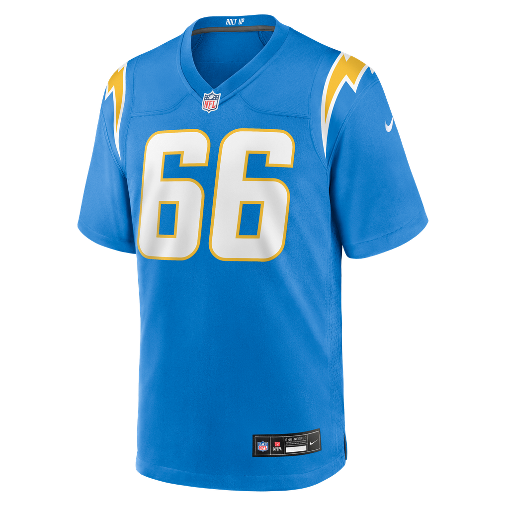 Men's Los Angeles Chargers Jake Slaughter Nike Powder Blue Team Game Jersey - Image 5