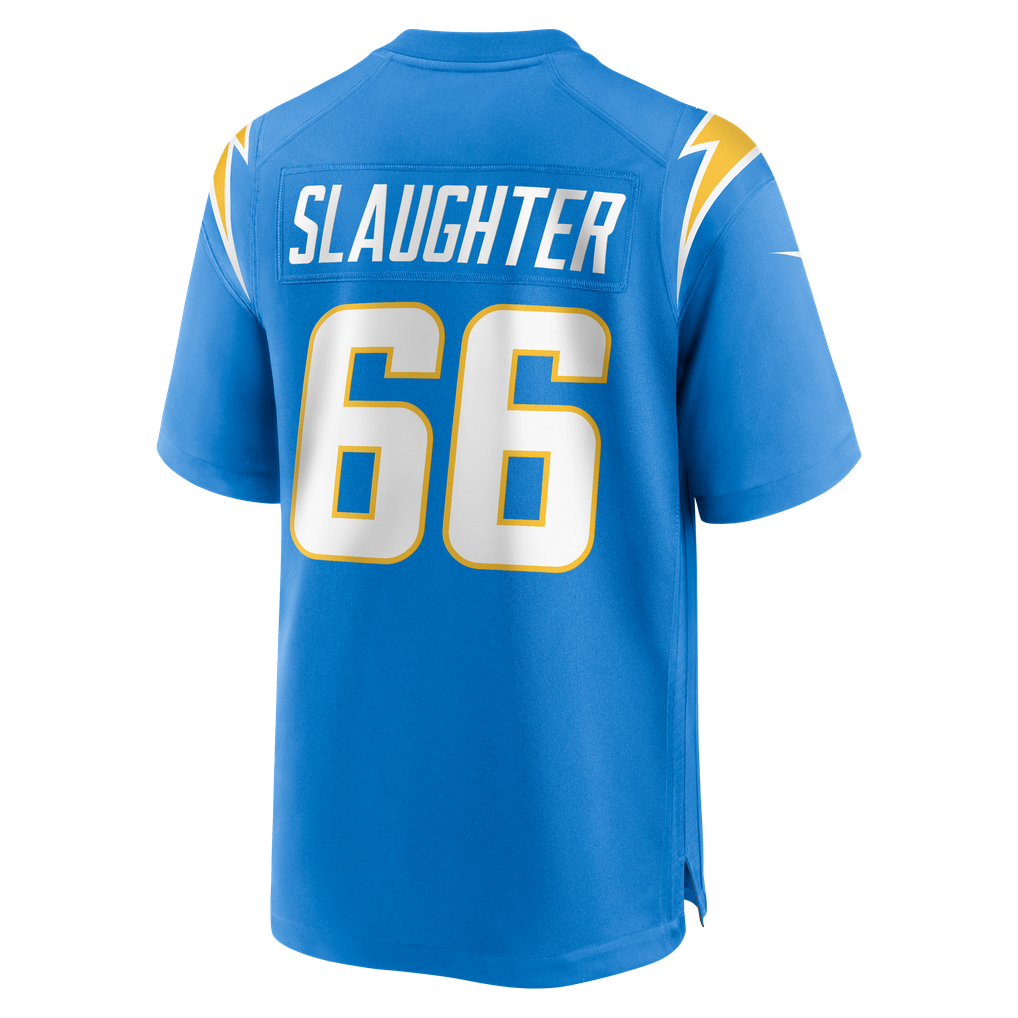 Men's Los Angeles Chargers Jake Slaughter Nike Powder Blue Team Game Jersey - Image 6