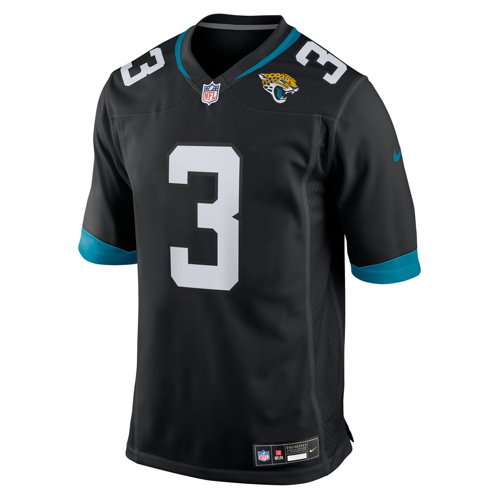 Men's Jacksonville Jaguars Jakobi Meyers Nike  Black Alternate  Game Jersey - Image 3