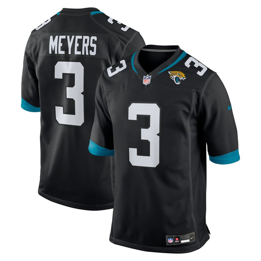 Men's Jacksonville Jaguars Jakobi Meyers Nike  Black Alternate  Game Jersey - Image 1
