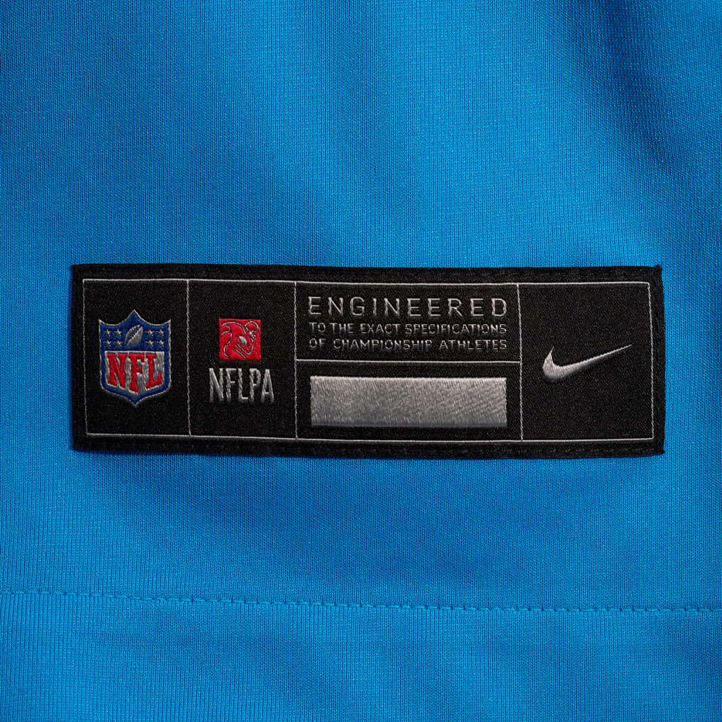 Men's Carolina Panthers Jalen Coker Nike Blue Alternate Game Jersey - Image 5