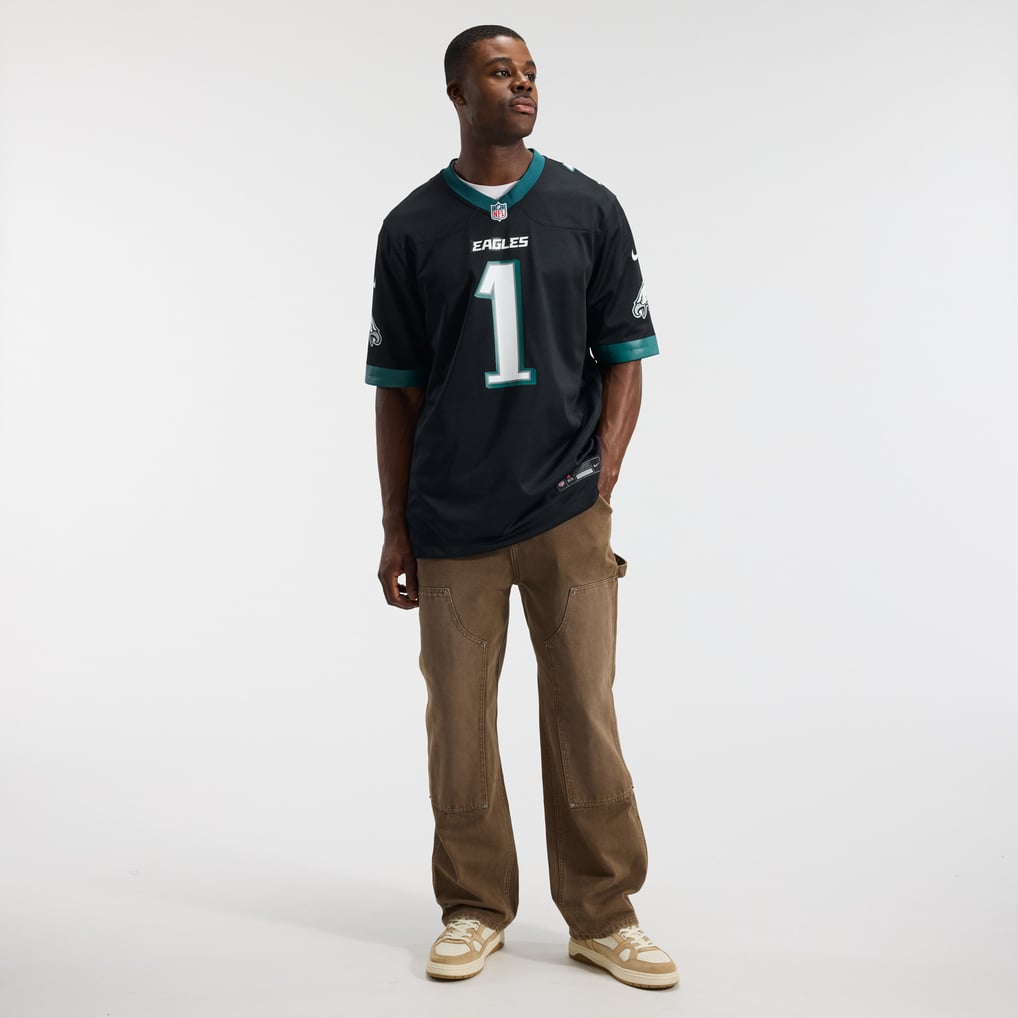 Men's Philadelphia Eagles Jalen Hurts Nike  Black Alternate Game Jersey - Image 5