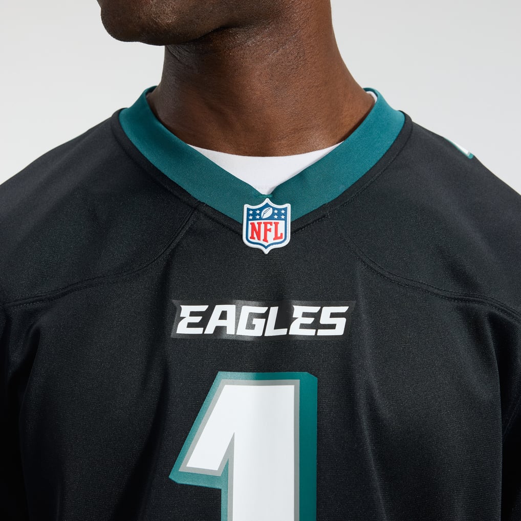 Men's Philadelphia Eagles Jalen Hurts Nike  Black Alternate Game Jersey - Image 10