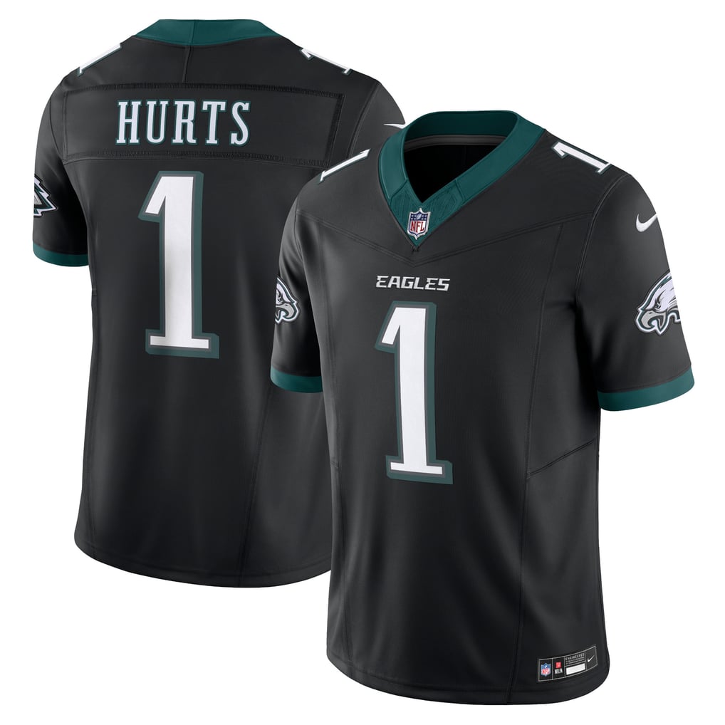 Men's Philadelphia Eagles Jalen Hurts Nike Black Alternate Vapor F.U.S.E. Limited Jersey - Image 2