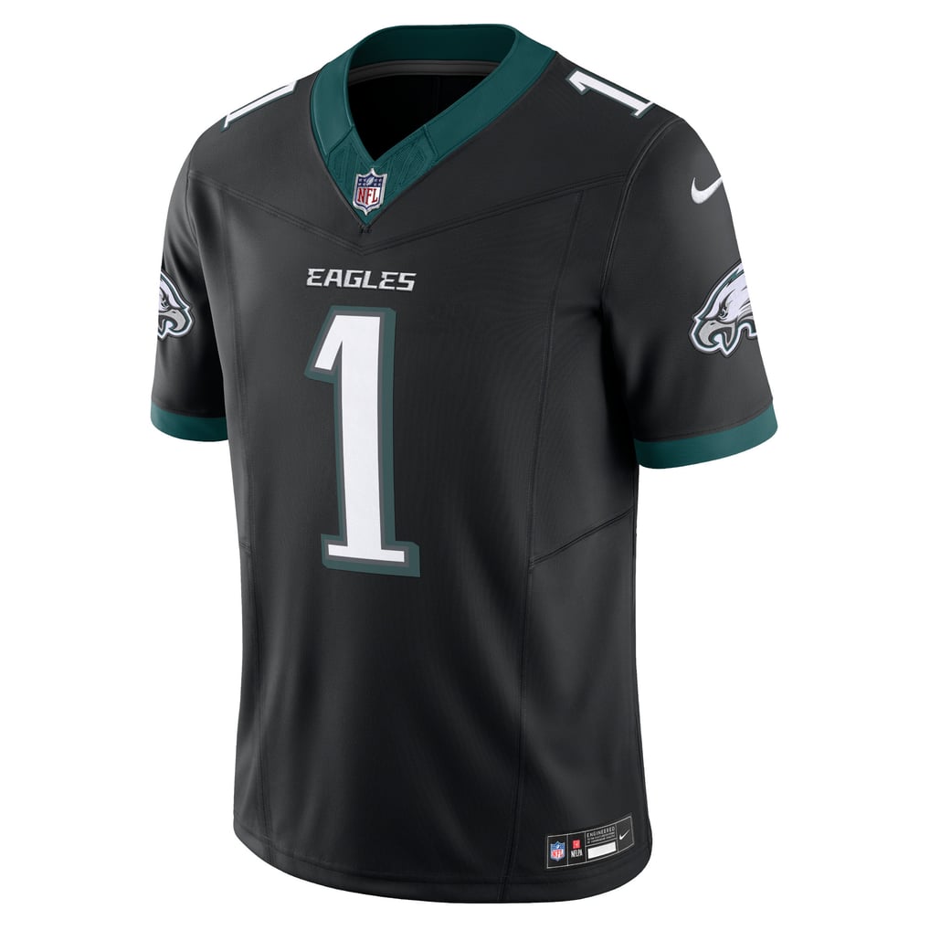 Men's Philadelphia Eagles Jalen Hurts Nike Black Alternate Vapor F.U.S.E. Limited Jersey - Image 3