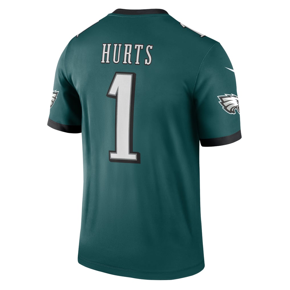 Men's Philadelphia Eagles Jalen Hurts Nike Green Legend Player Performance Top - Image 4