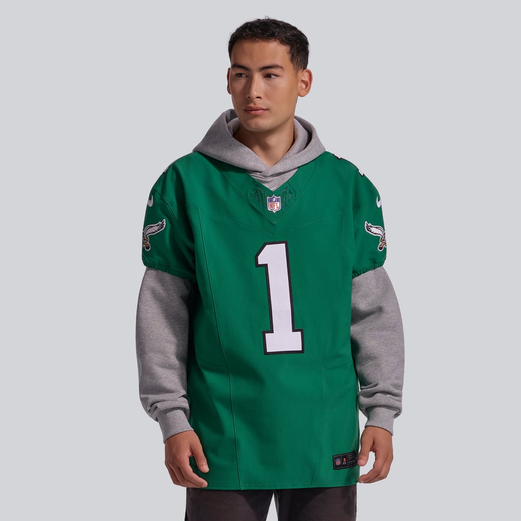 Men's Philadelphia Eagles Jalen Hurts Nike Kelly Green Alternate Vapor F.U.S.E. Elite Jersey - Image 3