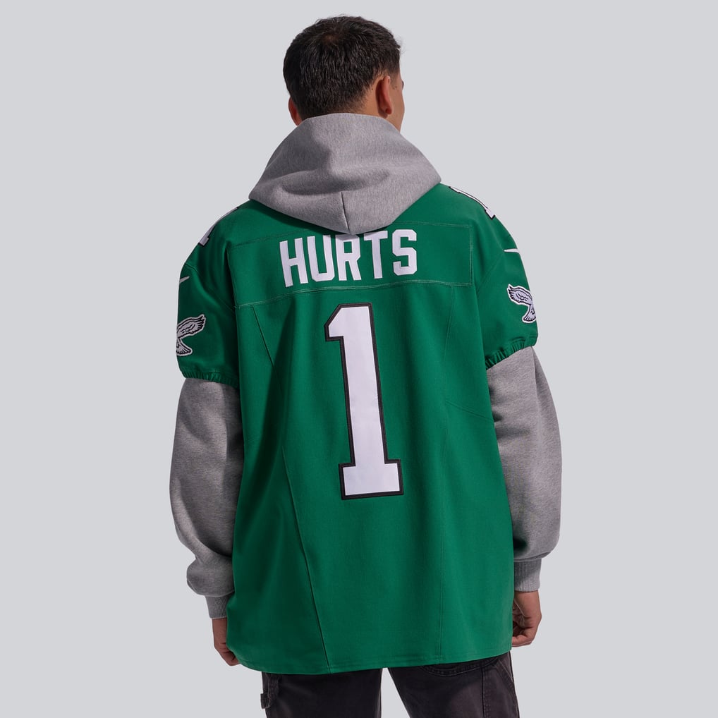Men's Philadelphia Eagles Jalen Hurts Nike Kelly Green Alternate Vapor F.U.S.E. Elite Jersey - Image 4