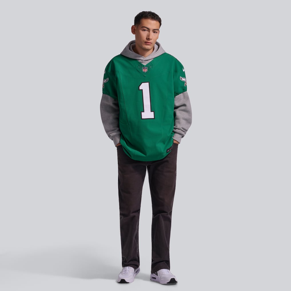 Men's Philadelphia Eagles Jalen Hurts Nike Kelly Green Alternate Vapor F.U.S.E. Elite Jersey - Image 5