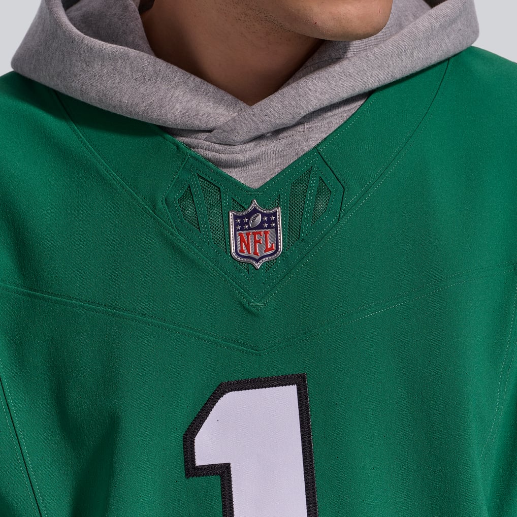 Men's Philadelphia Eagles Jalen Hurts Nike Kelly Green Alternate Vapor F.U.S.E. Elite Jersey - Image 9