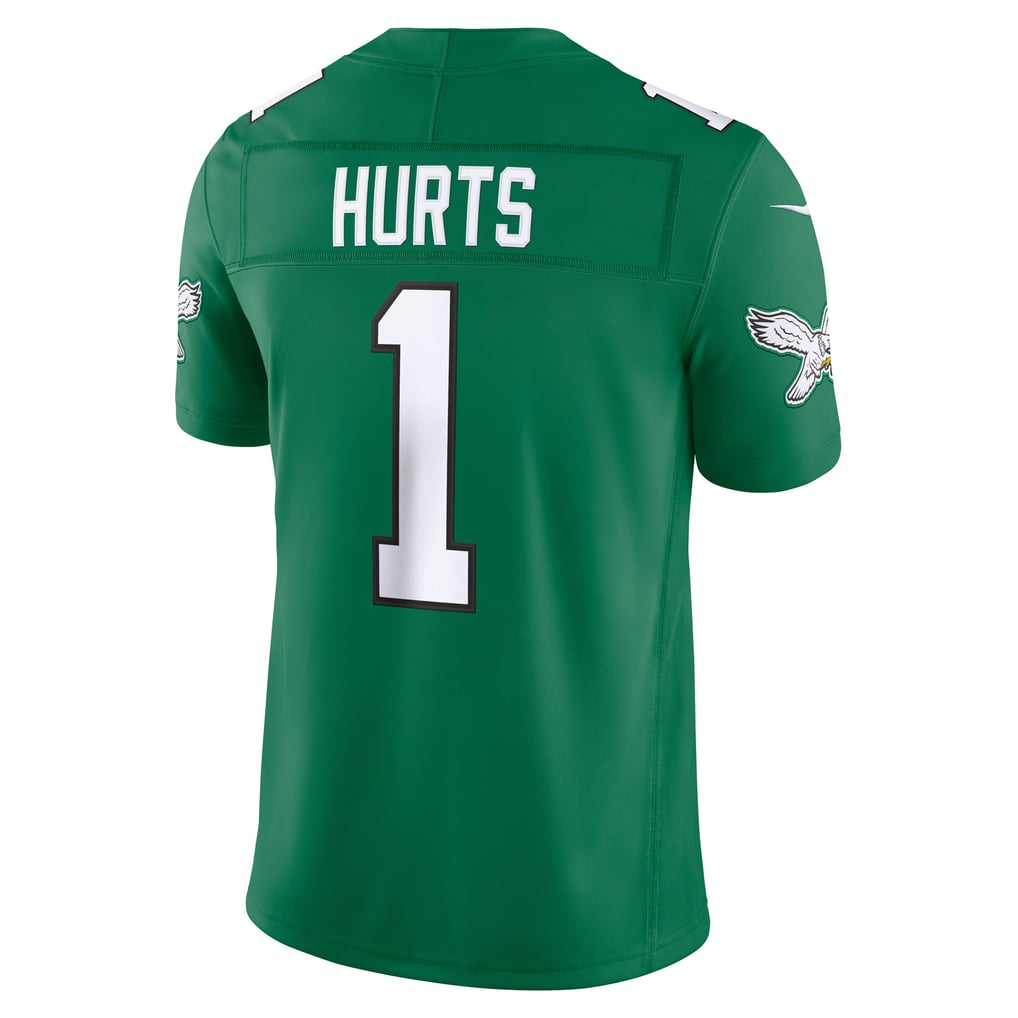 Men's Philadelphia Eagles Jalen Hurts Nike Kelly Green Alternate Vapor F.U.S.E. Stitched Limited Jersey - Image 4