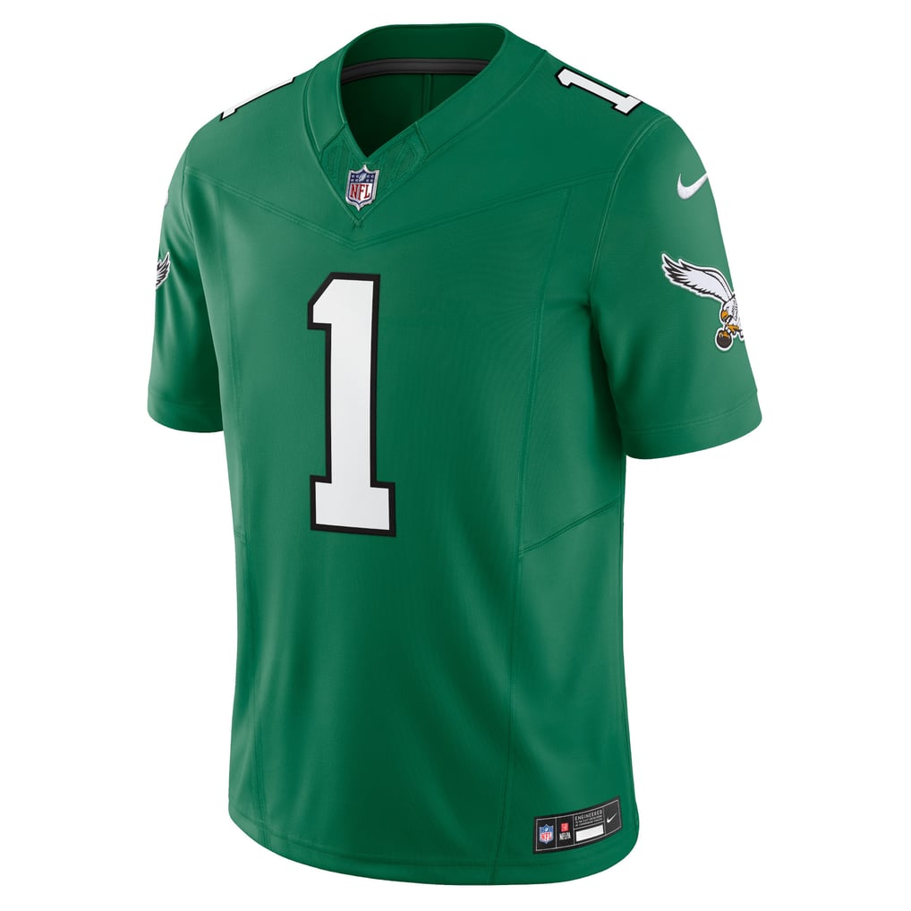 Men's Philadelphia Eagles Jalen Hurts Nike Kelly Green Vapor F.U.S.E. Limited Jersey - Image 3