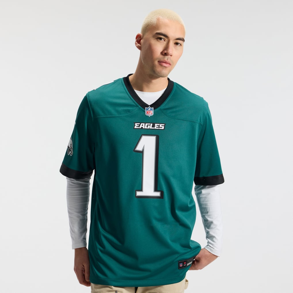 Men's Philadelphia Eagles Jalen Hurts Nike  Midnight Green Team Game Jersey - Image 3