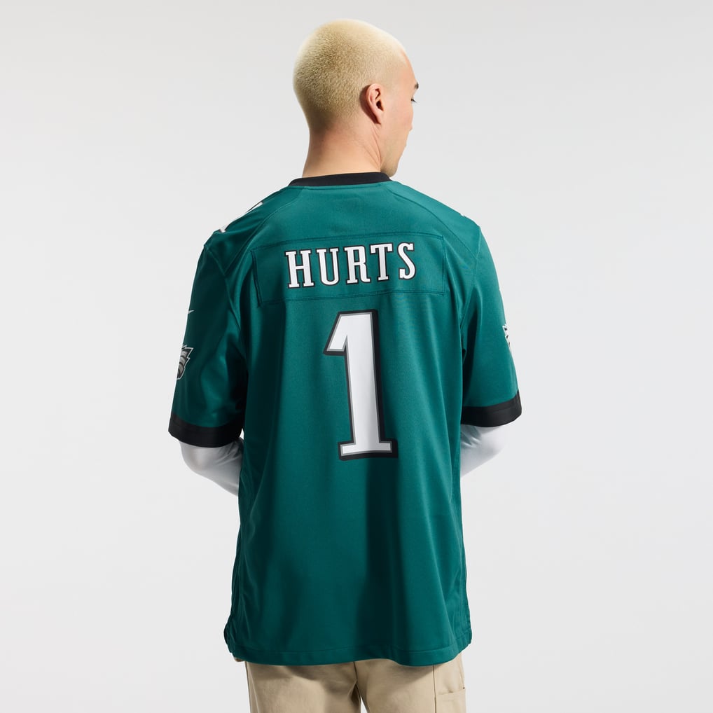 Men's Philadelphia Eagles Jalen Hurts Nike  Midnight Green Team Game Jersey - Image 4