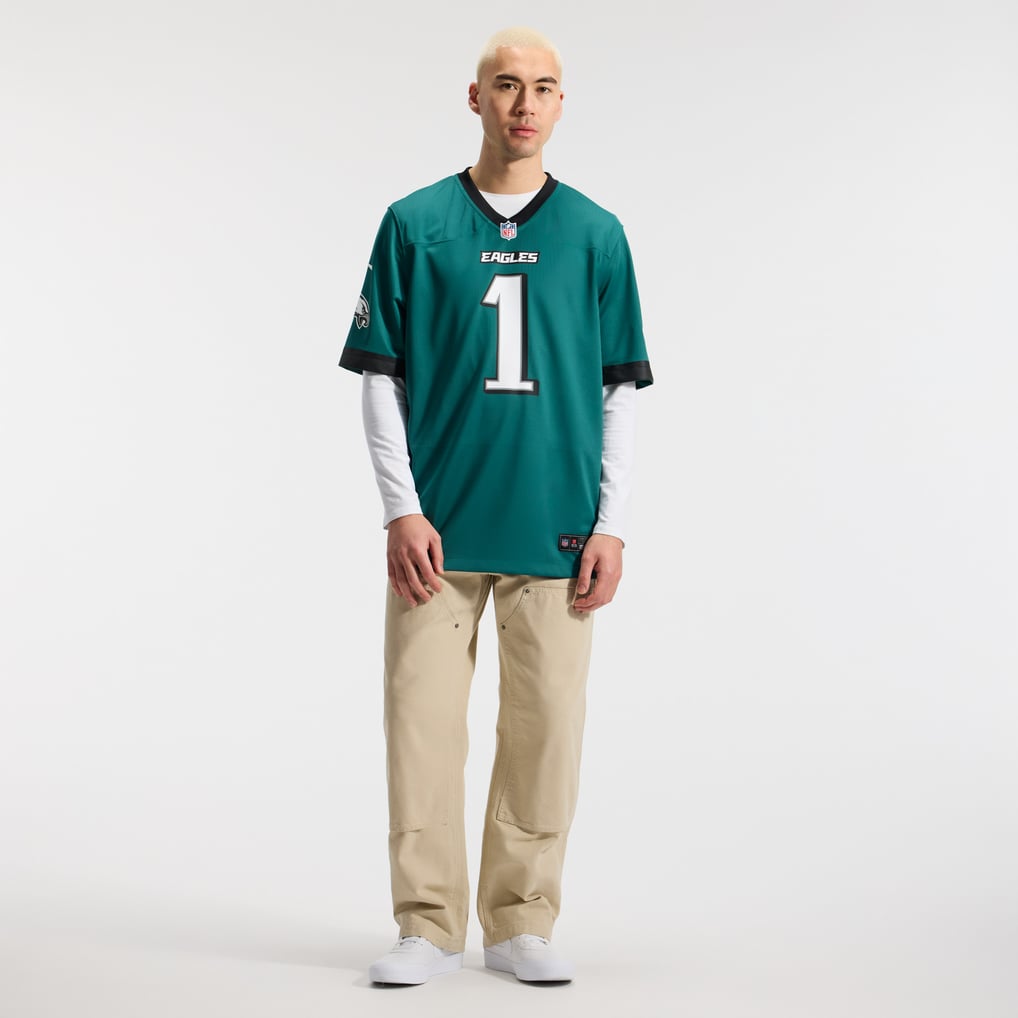 Men's Philadelphia Eagles Jalen Hurts Nike  Midnight Green Team Game Jersey - Image 5