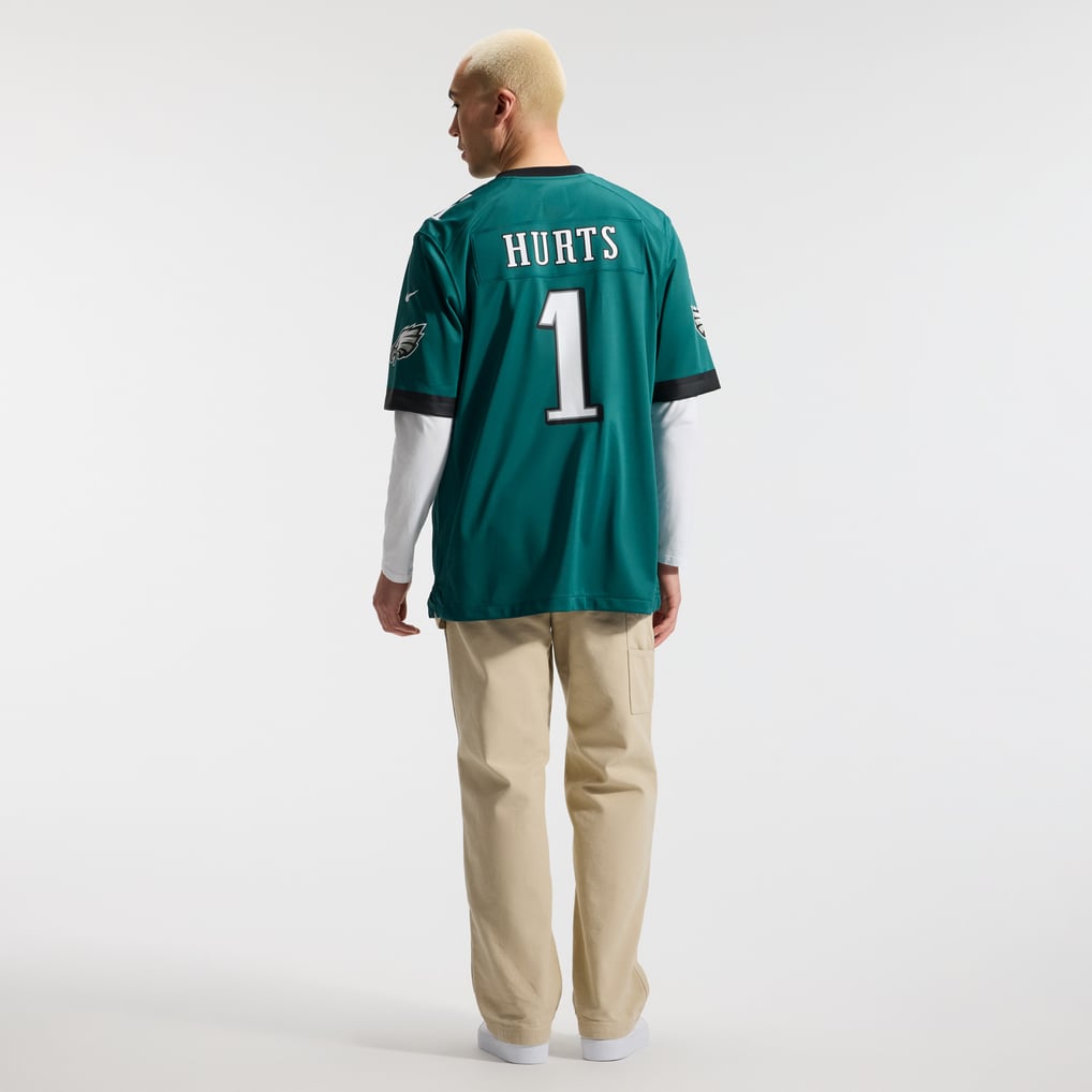 Men's Philadelphia Eagles Jalen Hurts Nike  Midnight Green Team Game Jersey - Image 6