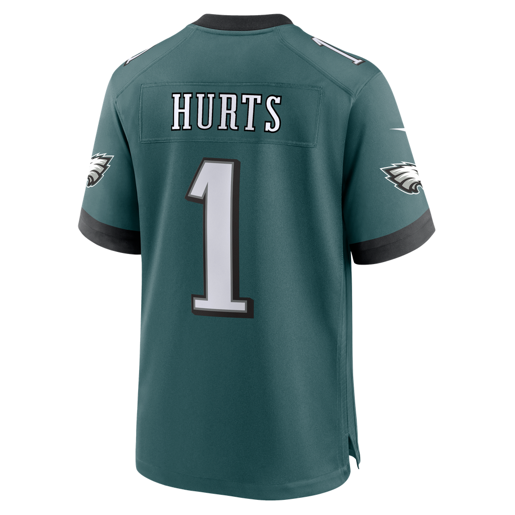 Men's Philadelphia Eagles Jalen Hurts Nike  Midnight Green Team Game Jersey - Image 8
