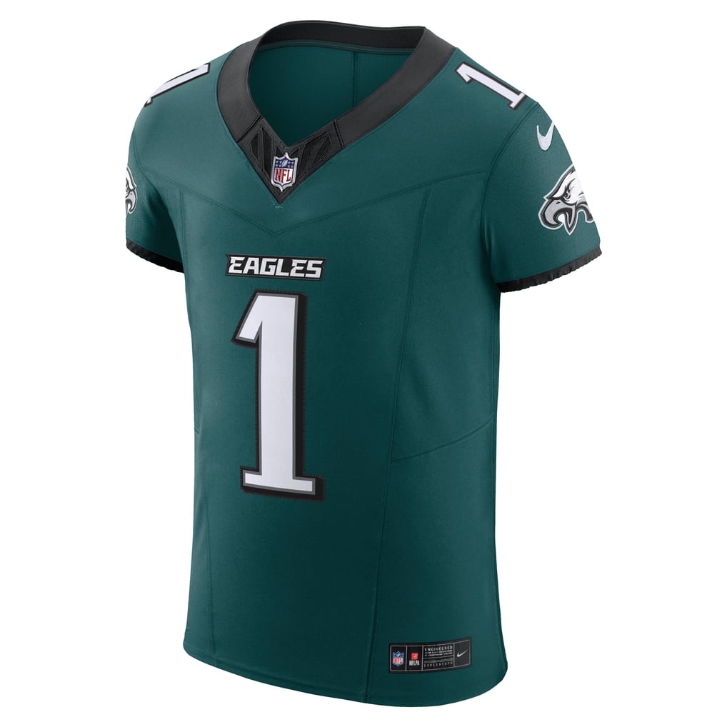Men's Philadelphia Eagles Jalen Hurts Nike Midnight Green Team Vapor F.U.S.E. Elite Jersey - Image 3