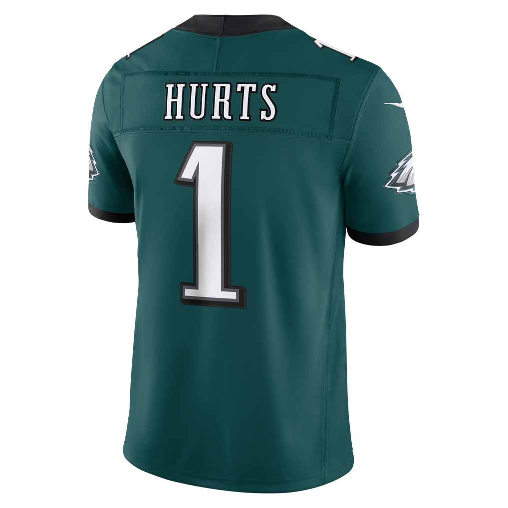 Men's Philadelphia Eagles Jalen Hurts Nike Midnight Green Team Vapor F.U.S.E. Stitched Limited Jersey - Image 4