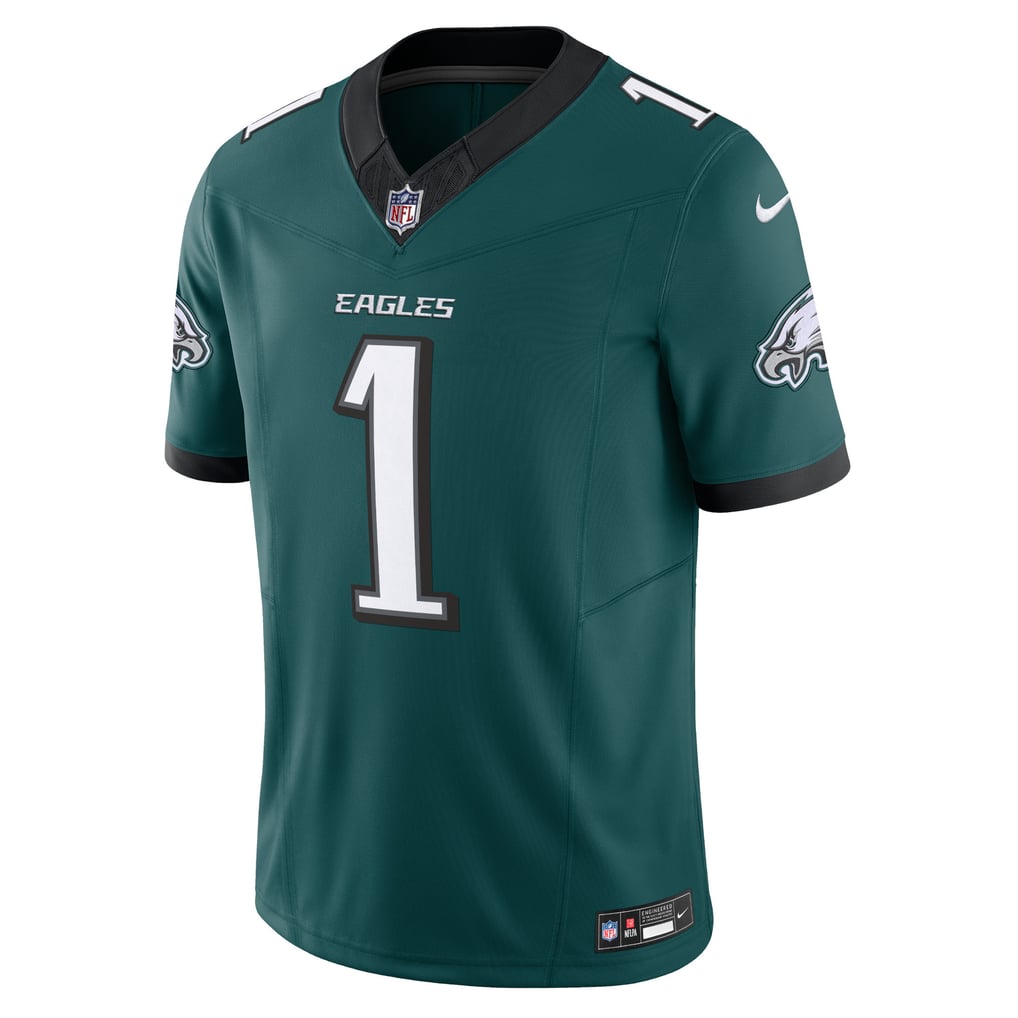 Men's Philadelphia Eagles Jalen Hurts Nike Midnight Green Vapor F.U.S.E. Limited Jersey - Image 3