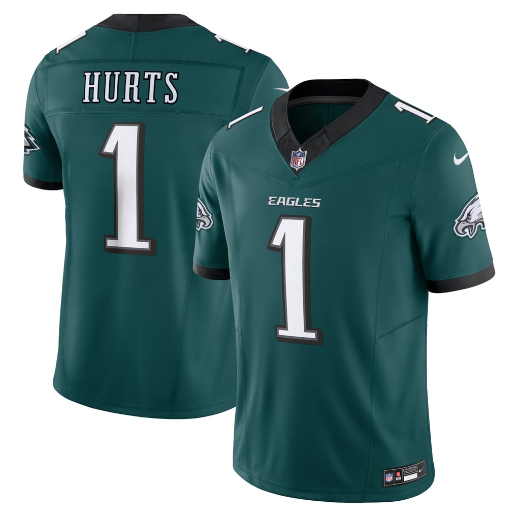 Men's Philadelphia Eagles Jalen Hurts Nike Midnight Green Vapor F.U.S.E. Limited Jersey - Image 1