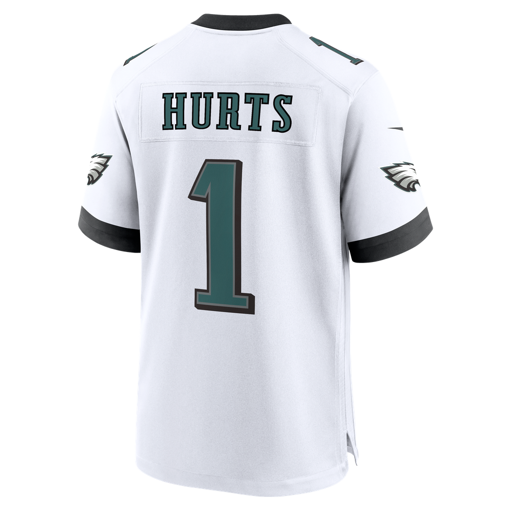 Men's Philadelphia Eagles Jalen Hurts Nike  White Game Jersey - Image 4