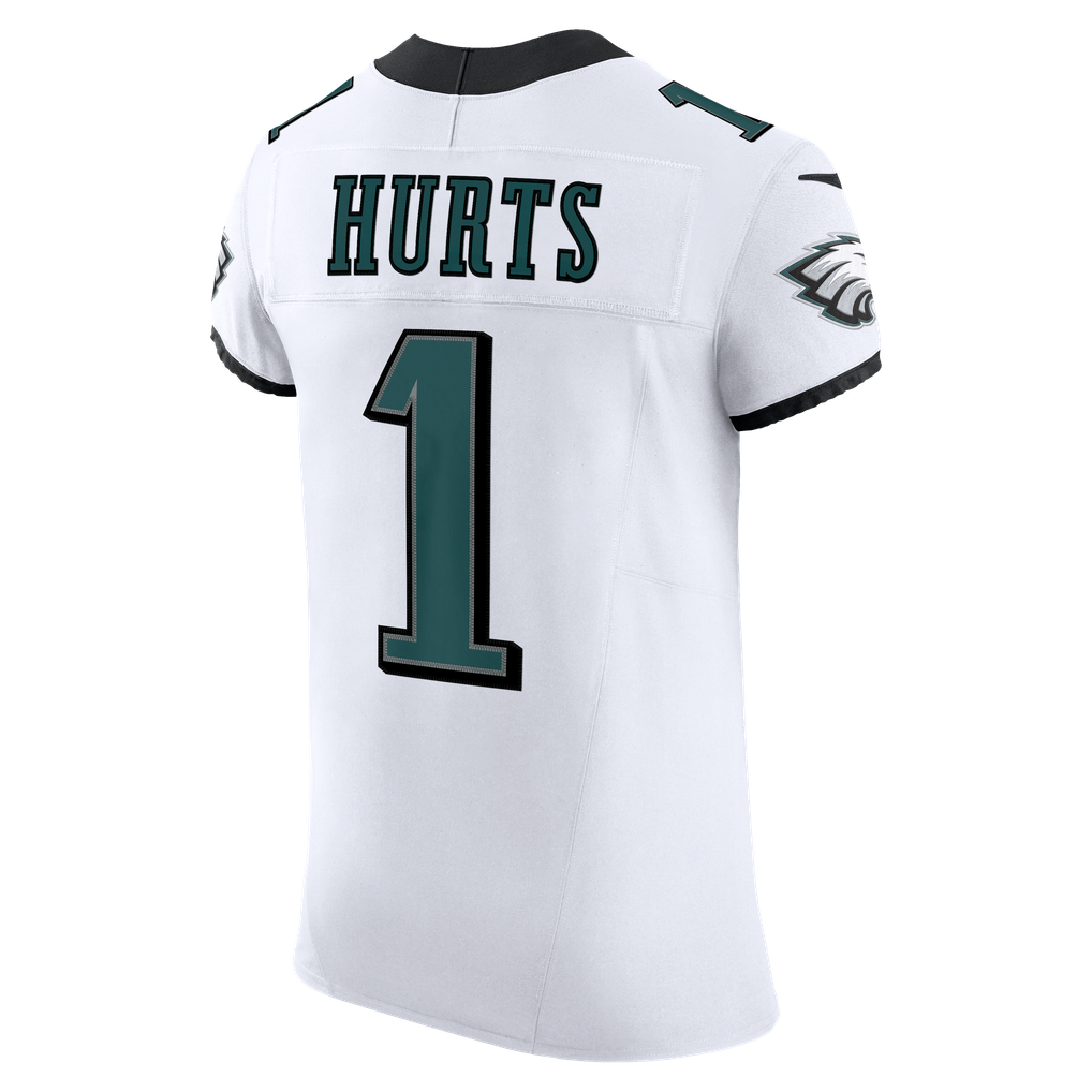 Men's Philadelphia Eagles Jalen Hurts Nike White Vapor F.U.S.E. Elite Jersey - Image 4